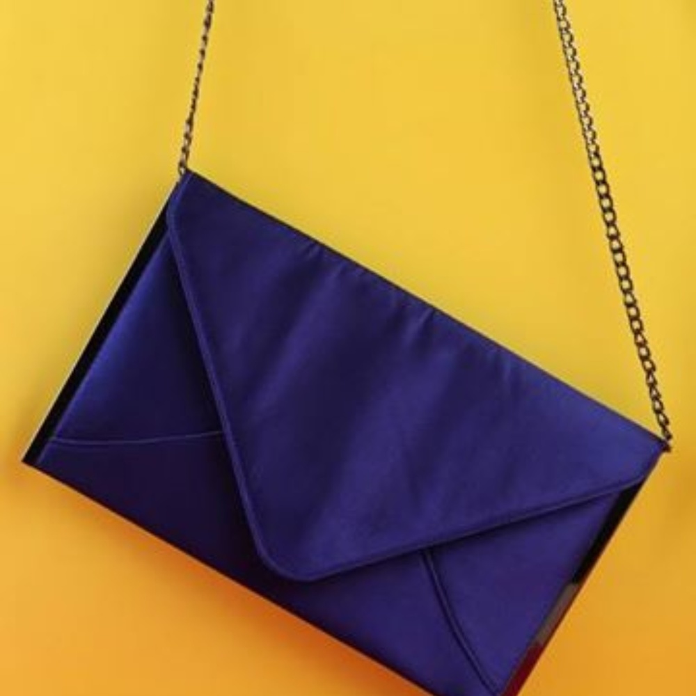 Electric Blue Envelop Clutch